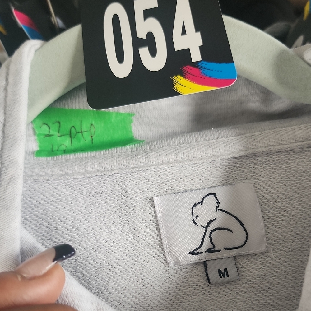 ...#54...White Koala Logo Sweater